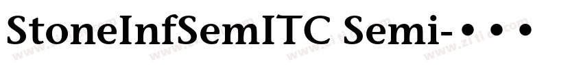 StoneInfSemITC Semi字体转换
